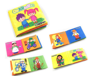 Coolplay Soft Cloth Books Rustle Sound Infant Baby Quiet Books Educational Stroller Rattle Toys For Newborn Baby 0-12 month } - Baby Homez