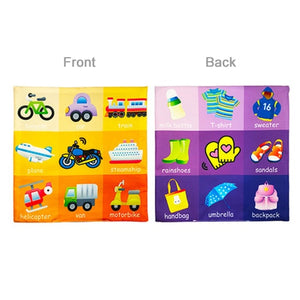 Baby Toys For Newborn Soft Cloth Book 0-12 Months Kids Learning Educational Black/White Cognition Rustle Sound Newspaper - Baby Homez