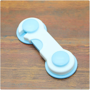1 plastic safety lock unit for children baby protection lock safety for refrigerators - Baby Homez