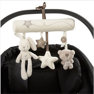 Baby Rattles Toys Plush Baby Toys 0-12 Months Soft Animal Musical Rattle Stroller Toys for Baby Mobile Newborn Bed Cart - Baby Homez