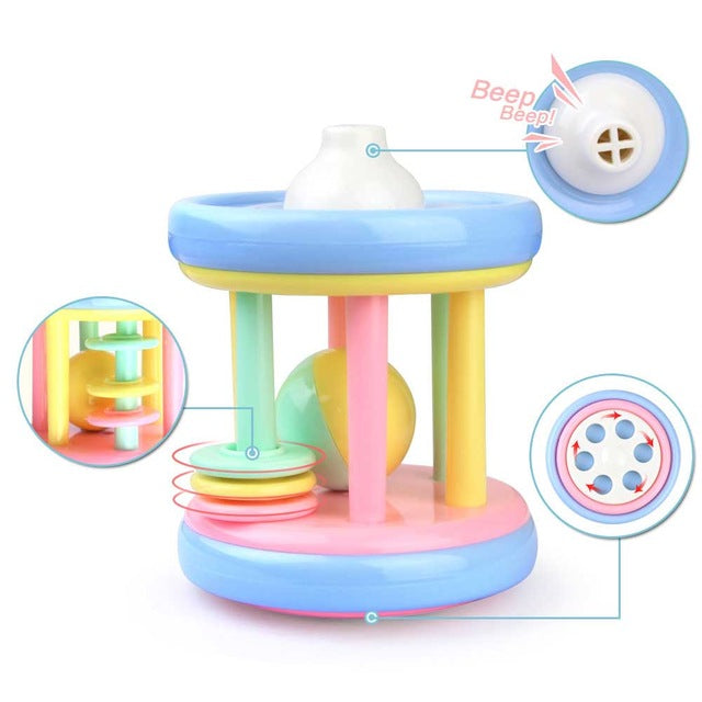 Baby Toys Hand Hold Jingle Shaking Bell Lovely Hand Shake Bell Ring Baby Rattles Toys Newborn Baby 0- 12 Months Teether Toys - Baby Homez