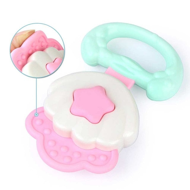 Baby Toys Hand Hold Jingle Shaking Bell Lovely Hand Shake Bell Ring Baby Rattles Toys Newborn Baby 0- 12 Months Teether Toys - Baby Homez