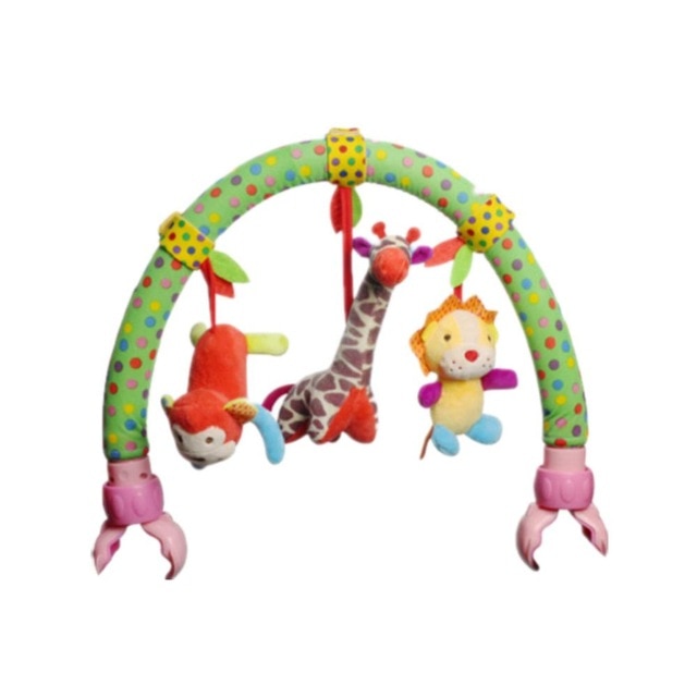 SOZZY Baby Hanging Toys Stroller Bed Crib For Tots Cots rattles seat plush Stroller Mobile Gifts animals Zebra Rattles 40% off - Baby Homez
