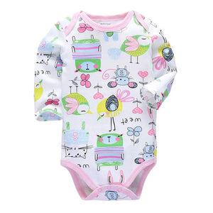 newborn bodysuit baby babies bebes clothes long sleeve cotton printing infant clothing 1pcs 0-24 Months - Baby Homez