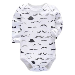 newborn bodysuit baby babies bebes clothes long sleeve cotton printing infant clothing 1pcs 0-24 Months - Baby Homez