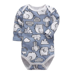 newborn bodysuit baby babies bebes clothes long sleeve cotton printing infant clothing 1pcs 0-24 Months - Baby Homez