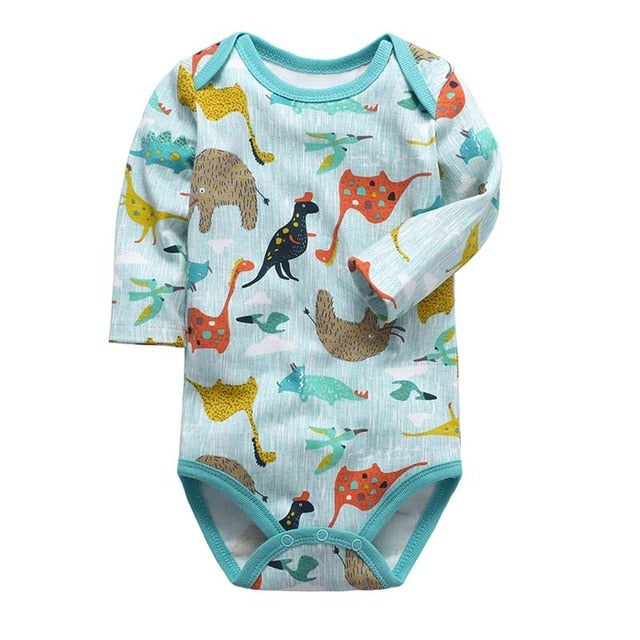 newborn bodysuit baby babies bebes clothes long sleeve cotton printing infant clothing 1pcs 0-24 Months - Baby Homez