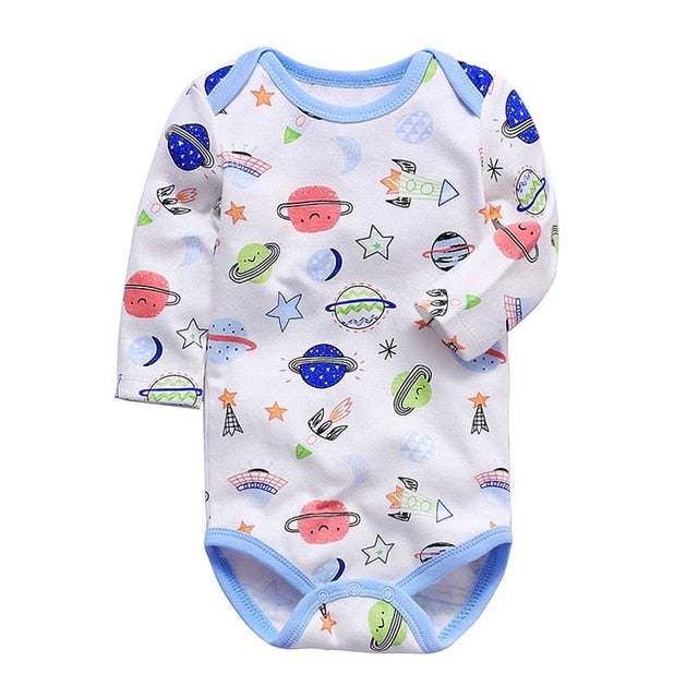 newborn bodysuit baby babies bebes clothes long sleeve cotton printing infant clothing 1pcs 0-24 Months - Baby Homez