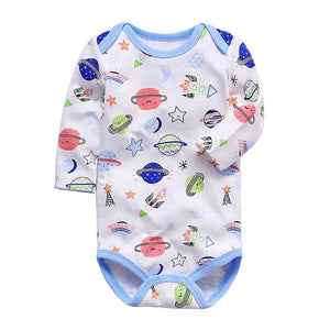 newborn bodysuit baby babies bebes clothes long sleeve cotton printing infant clothing 1pcs 0-24 Months - Baby Homez