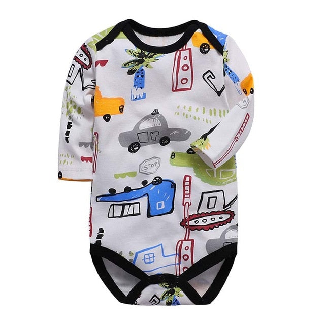 newborn bodysuit baby babies bebes clothes long sleeve cotton printing infant clothing 1pcs 0-24 Months - Baby Homez