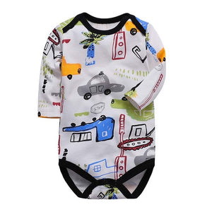 newborn bodysuit baby babies bebes clothes long sleeve cotton printing infant clothing 1pcs 0-24 Months - Baby Homez
