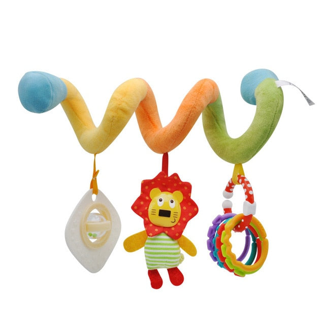 Kids Toys Hanging Spiral Rattle Stroller Cute Animals Crib Mobile Bed Baby Toys 0-12 Months Newborn Educational Toy for Children - Baby Homez