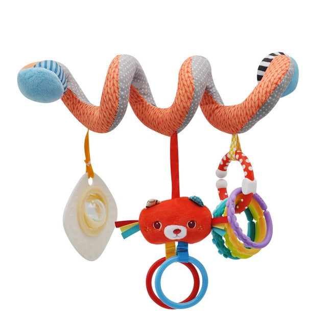 Kids Toys Hanging Spiral Rattle Stroller Cute Animals Crib Mobile Bed Baby Toys 0-12 Months Newborn Educational Toy for Children - Baby Homez
