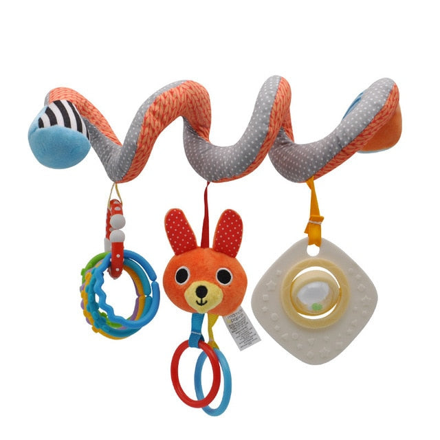 Kids Toys Hanging Spiral Rattle Stroller Cute Animals Crib Mobile Bed Baby Toys 0-12 Months Newborn Educational Toy for Children - Baby Homez