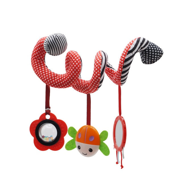 Kids Toys Hanging Spiral Rattle Stroller Cute Animals Crib Mobile Bed Baby Toys 0-12 Months Newborn Educational Toy for Children - Baby Homez