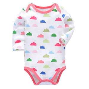 newborn bodysuit baby babies bebes clothes long sleeve cotton printing infant clothing 1pcs 0-24 Months - Baby Homez