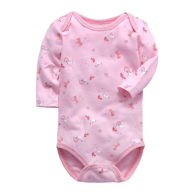 newborn bodysuit baby babies bebes clothes long sleeve cotton printing infant clothing 1pcs 0-24 Months - Baby Homez
