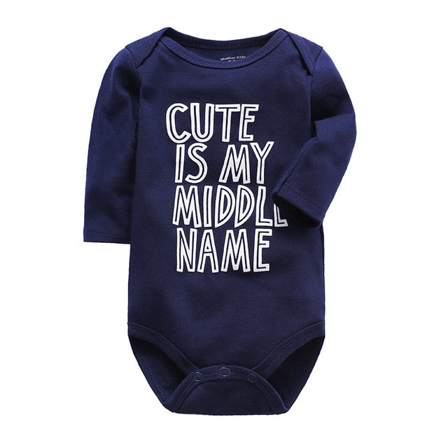 newborn bodysuit baby babies bebes clothes long sleeve cotton printing infant clothing 1pcs 0-24 Months - Baby Homez
