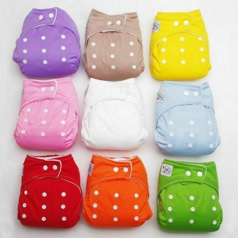 Adjustable Reusable Baby Diapers Infant Boys Girls Cloth Diapers Soft Covers Washable Nappies Dropshipping - Baby Homez