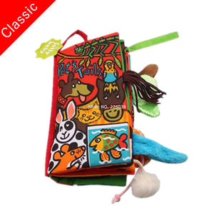 Baby Toys Infant Baby Book Early Development Cloth Books For Kids Learning Education Activity Books Animal Tails Dinosaur SZ04 - Baby Homez