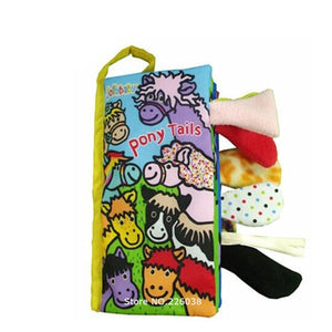 Baby Toys Infant Baby Book Early Development Cloth Books For Kids Learning Education Activity Books Animal Tails Dinosaur SZ04 - Baby Homez