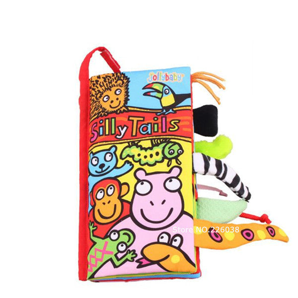 Baby Toys Infant Baby Book Early Development Cloth Books For Kids Learning Education Activity Books Animal Tails Dinosaur SZ04 - Baby Homez