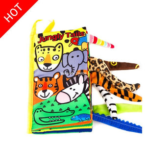 Baby Toys Infant Baby Book Early Development Cloth Books For Kids Learning Education Activity Books Animal Tails Dinosaur SZ04 - Baby Homez