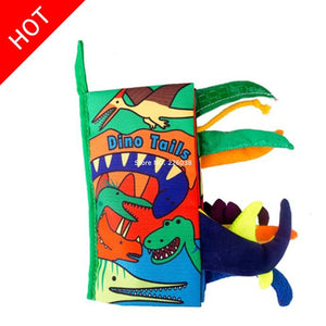 Baby Toys Infant Baby Book Early Development Cloth Books For Kids Learning Education Activity Books Animal Tails Dinosaur SZ04 - Baby Homez
