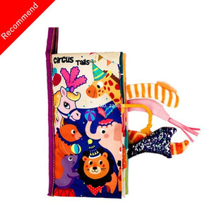 Baby Toys Infant Baby Book Early Development Cloth Books For Kids Learning Education Activity Books Animal Tails Dinosaur SZ04 - Baby Homez