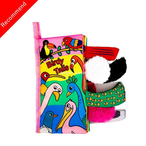 Baby Toys Infant Baby Book Early Development Cloth Books For Kids Learning Education Activity Books Animal Tails Dinosaur SZ04 - Baby Homez