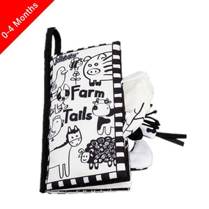 Baby Toys Infant Baby Book Early Development Cloth Books For Kids Learning Education Activity Books Animal Tails Dinosaur SZ04 - Baby Homez