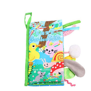 Baby Toys Infant Baby Book Early Development Cloth Books For Kids Learning Education Activity Books Animal Tails Dinosaur SZ04 - Baby Homez