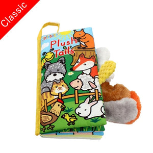 Baby Toys Infant Baby Book Early Development Cloth Books For Kids Learning Education Activity Books Animal Tails Dinosaur SZ04 - Baby Homez