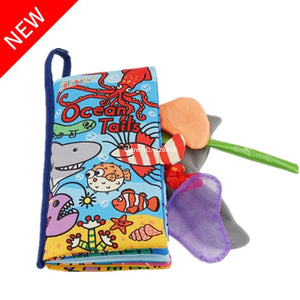 Baby Toys Infant Baby Book Early Development Cloth Books For Kids Learning Education Activity Books Animal Tails Dinosaur SZ04 - Baby Homez