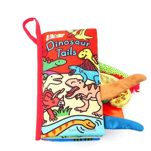Baby Toys Infant Baby Book Early Development Cloth Books For Kids Learning Education Activity Books Animal Tails Dinosaur SZ04 - Baby Homez