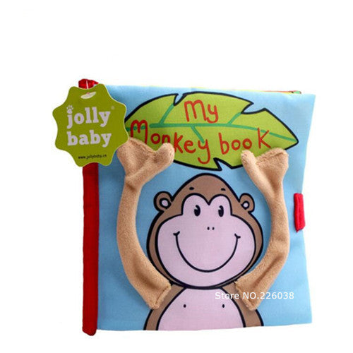 Baby Toys Infant Baby Book Early Development Cloth Books For Kids Learning Education Activity Books Animal Tails Dinosaur SZ04 - Baby Homez