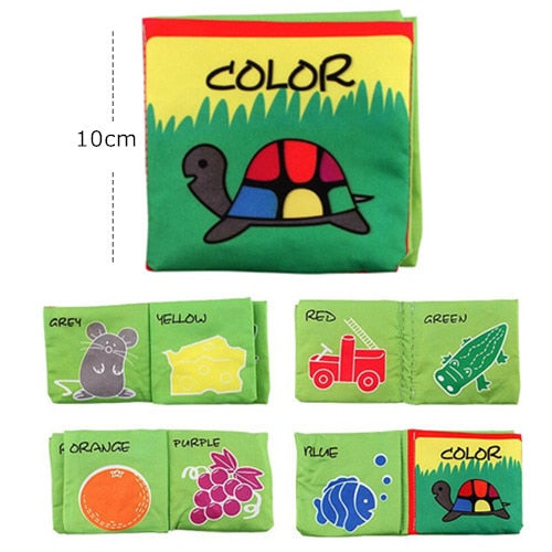 Baby Toys Infant Baby Book Early Development Cloth Books For Kids Learning Education Activity Books Animal Tails Dinosaur SZ04 - Baby Homez