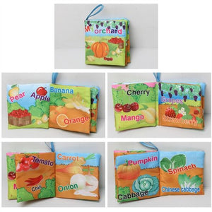 Baby Toys Infant Baby Book Early Development Cloth Books For Kids Learning Education Activity Books Animal Tails Dinosaur SZ04 - Baby Homez