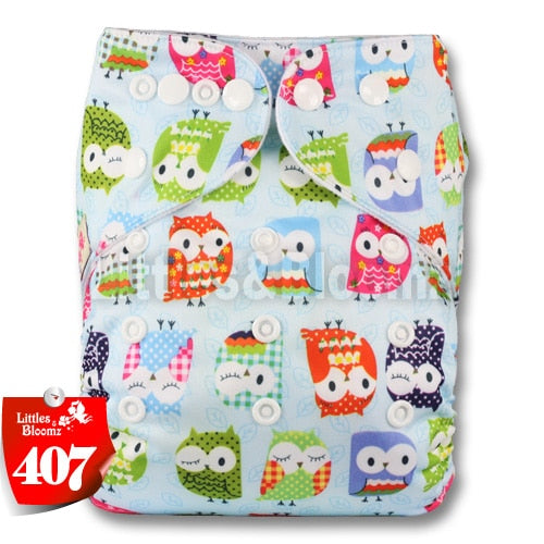 [Littles&Bloomz] 2019 New Baby One Size Reusable Cloth NAPPY Cover Wrap To Use With Flat or Fitted Nappy Diaper - Baby Homez