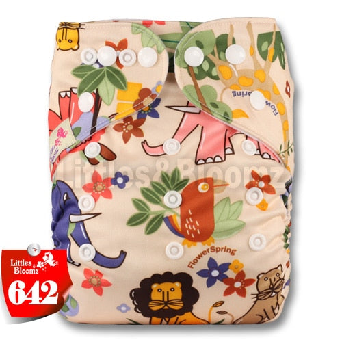 [Littles&Bloomz] 2019 New Baby One Size Reusable Cloth NAPPY Cover Wrap To Use With Flat or Fitted Nappy Diaper - Baby Homez