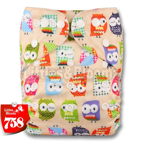 [Littles&Bloomz] 2019 New Baby One Size Reusable Cloth NAPPY Cover Wrap To Use With Flat or Fitted Nappy Diaper - Baby Homez
