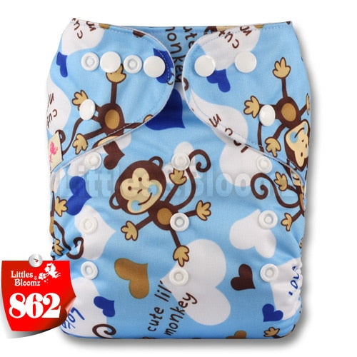 [Littles&Bloomz] 2019 New Baby One Size Reusable Cloth NAPPY Cover Wrap To Use With Flat or Fitted Nappy Diaper - Baby Homez