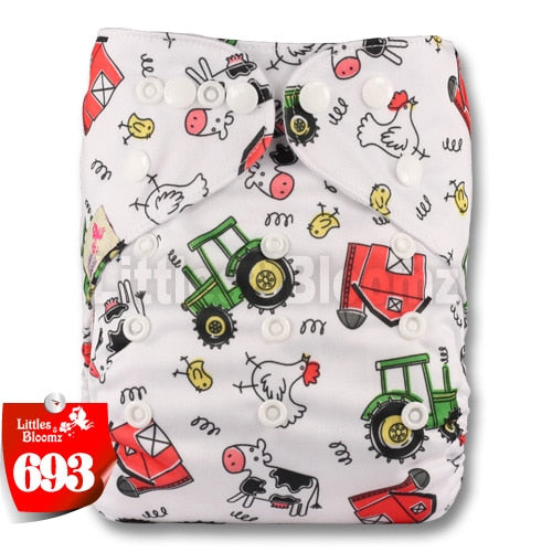 [Littles&Bloomz] 2019 New Baby One Size Reusable Cloth NAPPY Cover Wrap To Use With Flat or Fitted Nappy Diaper - Baby Homez