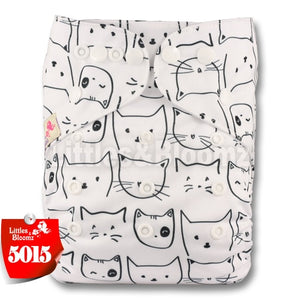 [Littles&Bloomz] 2019 New Baby One Size Reusable Cloth NAPPY Cover Wrap To Use With Flat or Fitted Nappy Diaper - Baby Homez