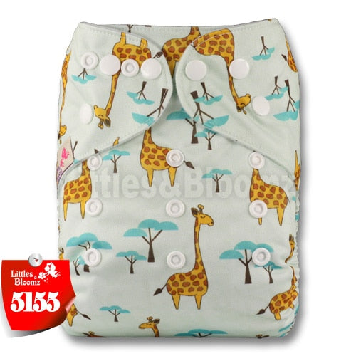 [Littles&Bloomz] 2019 New Baby One Size Reusable Cloth NAPPY Cover Wrap To Use With Flat or Fitted Nappy Diaper - Baby Homez