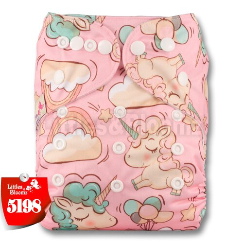 [Littles&Bloomz] 2019 New Baby One Size Reusable Cloth NAPPY Cover Wrap To Use With Flat or Fitted Nappy Diaper - Baby Homez