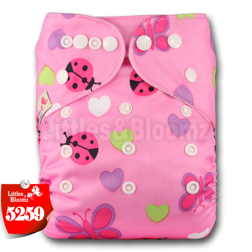 [Littles&Bloomz] 2019 New Baby One Size Reusable Cloth NAPPY Cover Wrap To Use With Flat or Fitted Nappy Diaper - Baby Homez