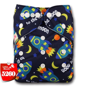[Littles&Bloomz] 2019 New Baby One Size Reusable Cloth NAPPY Cover Wrap To Use With Flat or Fitted Nappy Diaper - Baby Homez