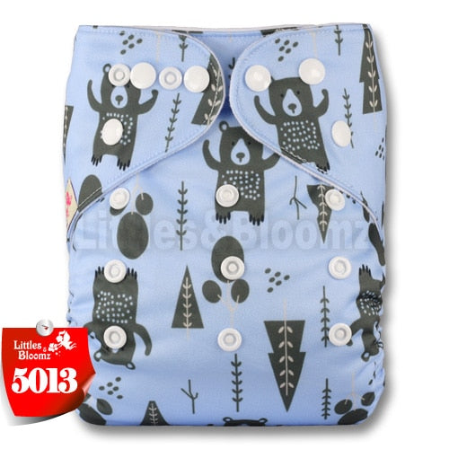 [Littles&Bloomz] 2019 New Baby One Size Reusable Cloth NAPPY Cover Wrap To Use With Flat or Fitted Nappy Diaper - Baby Homez