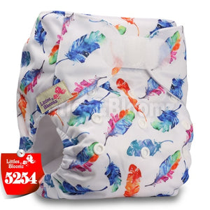 [Littles&Bloomz] Baby Washable Reusable Real Cloth STANDARD Hook-Loop Pocket Nappy Diaper Cover Wrap, suits Birth to Potty - Baby Homez